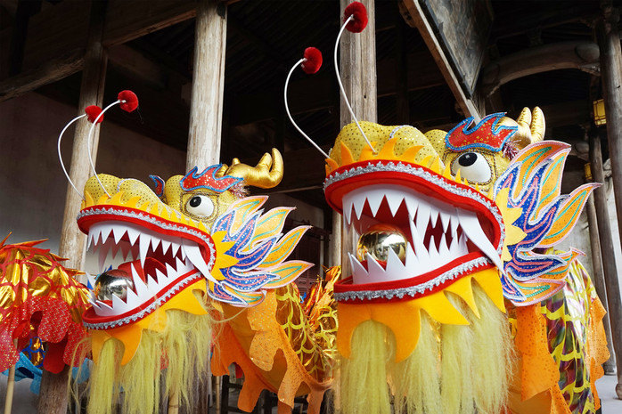 Dragones año nuevo chino 