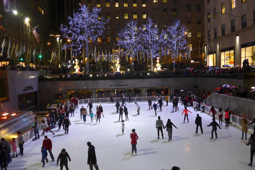 pattinare a New York a Natale